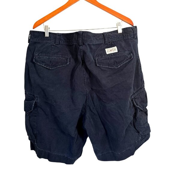 Ralph Lauren Polo 67 Navy Cargo Shorts Mens 100% Cotton Classic Fit Chino Style - Picture 3 of 8